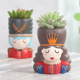 King Queen Soldier Succulent Plant Pots